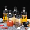 ZISIZ 2-Pack Glass Spice Jars with Spoon and Lid