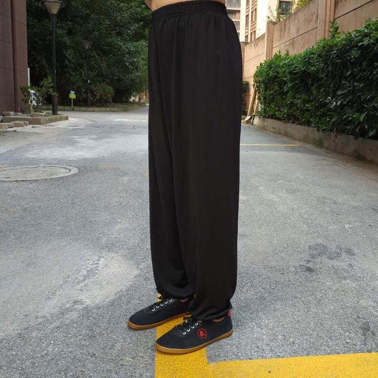 High Elasticity Children s Milk Silk Martial Arts Pants for Spring and Early Winter 130 cm