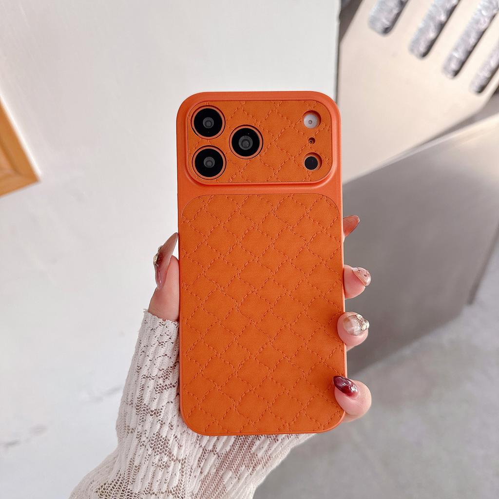 European and American special protective case, suitable for iPhone17promax second change 17 grid anti-drop Apple mobile phone case factory