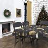 Rectangular Stain-resistant Tablecloth 140x240 Cm SAPIN Black, by Soleil d'Ocre