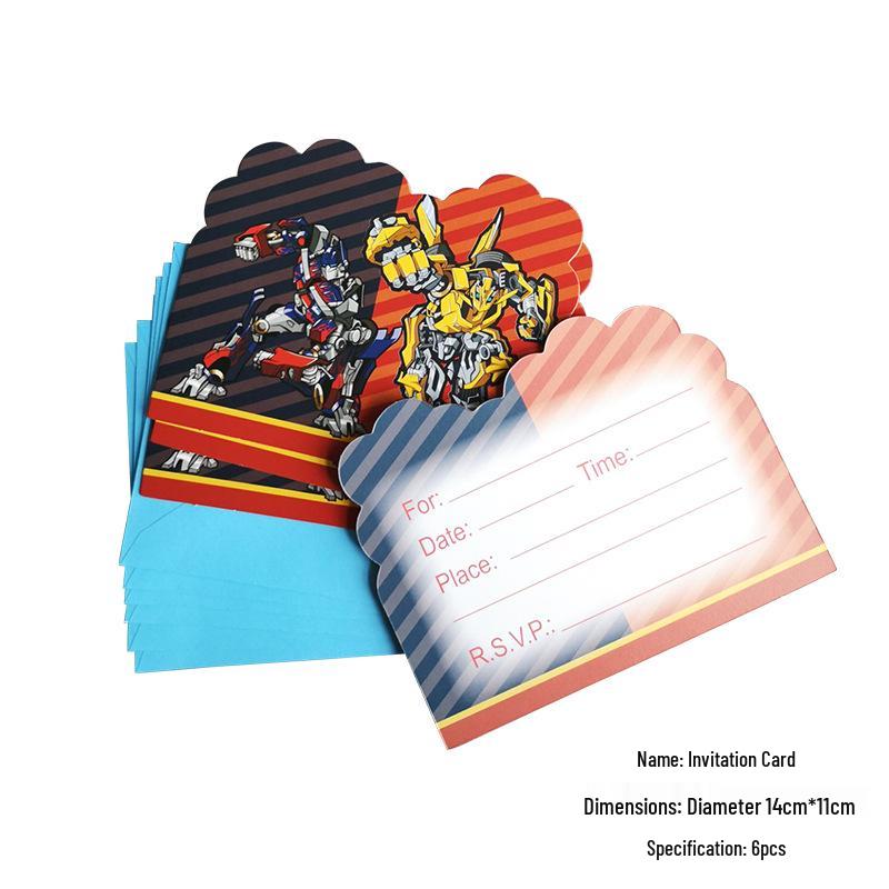 Transformers Bumblebee & Optimus Prime Kids Birthday Party Set: Cups, Plates, Banners, Tablecloth