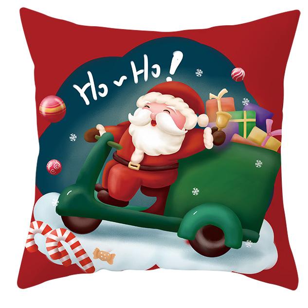 New Santa Claus Pillowcase Cute Christmas Home Cushion Cover Cute Cartoon Pillow
