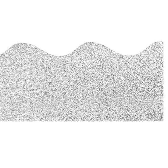 Scalloped Bulletin Board Border Vibrant Color Simple Installation Shiny DIY Decorative Roll Bulletin Board Border
