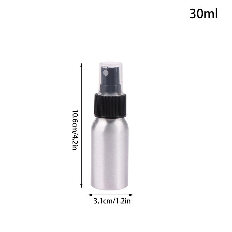 30/50/100/120/150/250/500Ml Empty Aluminum Spray Bottle Cosmetic Bottle Mini Metal Atomizer Bottles Travel Size For Cosmetics