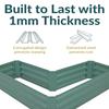 Sunnydaze Galvanized Raised Garden Bed - Metal Raised Bed for Gardening - Outdoor Planter Box for Flowers Plants and Vegetables