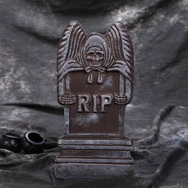 Halloween Foam Tombstone Bat Ghost Skull Party Backdrop Decoration Supplies