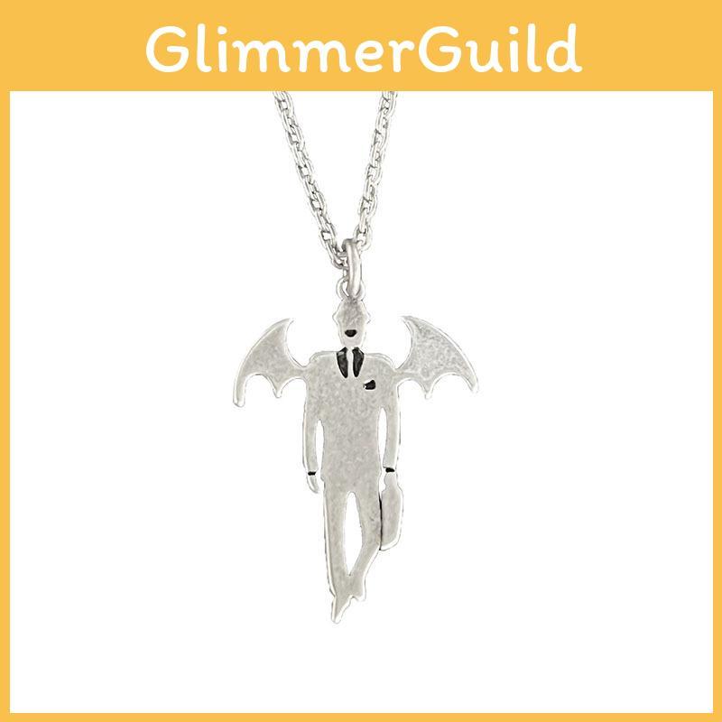 Gothic Vampire Bloodsucker Pendant Chain With Wing Design For Cosplay Costumes