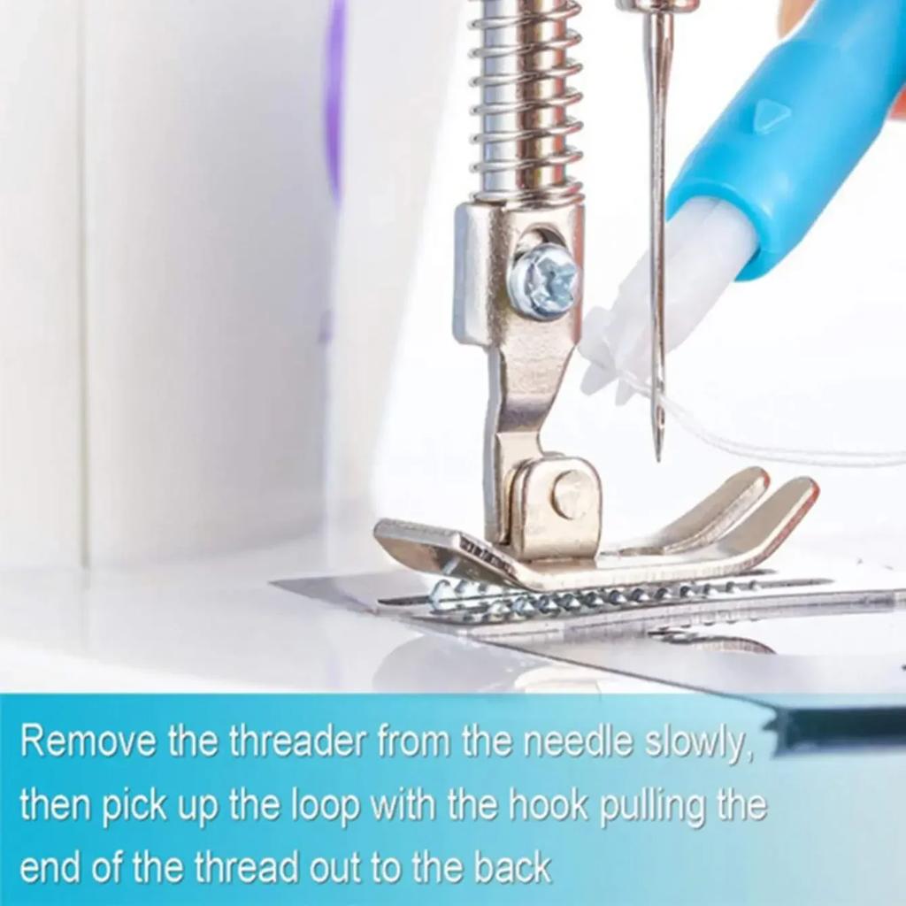 Sewing Machine Needle Inserter Threader Stitch Insertion Tool Automatic Threader Quick Sewing Threader Needle Changer Hold