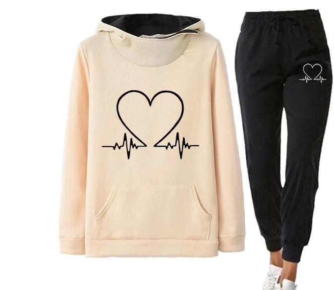 2023 Unisex Printed Sweatshirt Suit: Autumn/Winter Pullover Hoodie Jogging Sportswear