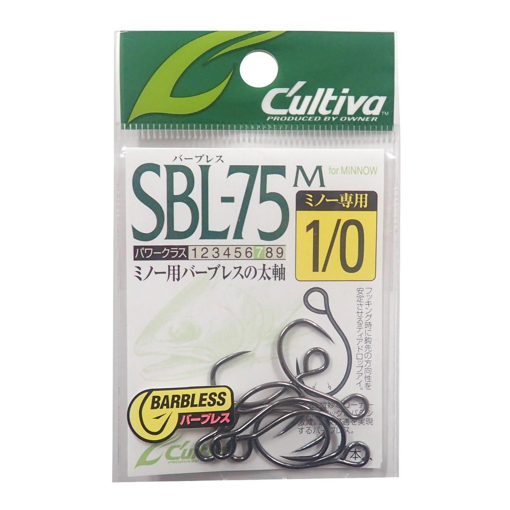OWNER SBL-75M Single 75 Barbless Minnow Hook, 10, 11626