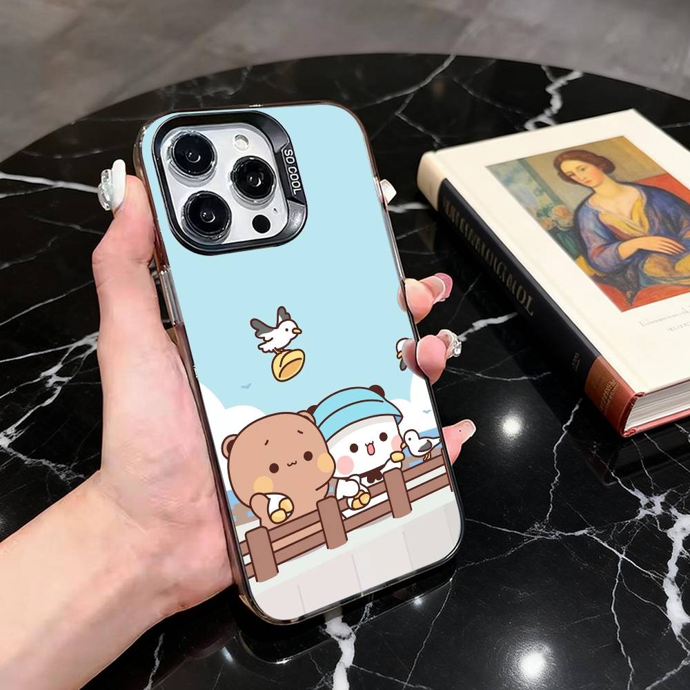 Funny Family B-BUBU D-DUDU-es  Phone Case For iPhone 17,16,15,14,13,12,11 Plus,Pro Max,XS,Colorful Silver Black Cover