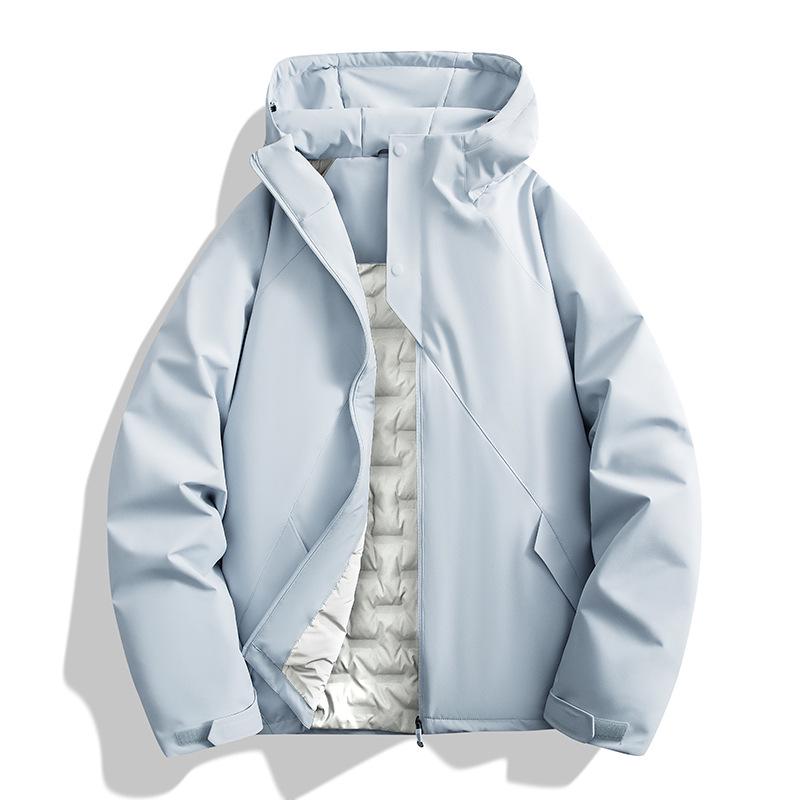 High-Quality Winter Hooded Ski Jacket - Trendy, Cold-Resistant, Versatile for Outdoor Mountaineering