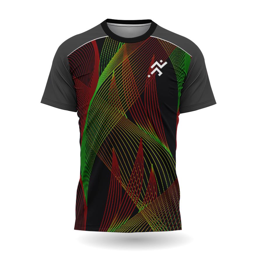 

Мужская футболка для спорта на открытом воздухе, футболки для бега с забавным градиентным принтом, быстросохнущий топ с короткими рукавами, летние повседневные свободные футболки с круглым вырезом 6XL