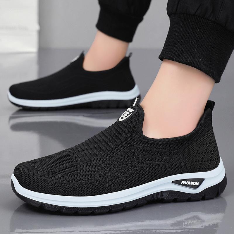 Shoes men's summer new breathable and non-smelly feet casual shoes middle-aged and elderly couples sports shoes foreign trade men's shoes