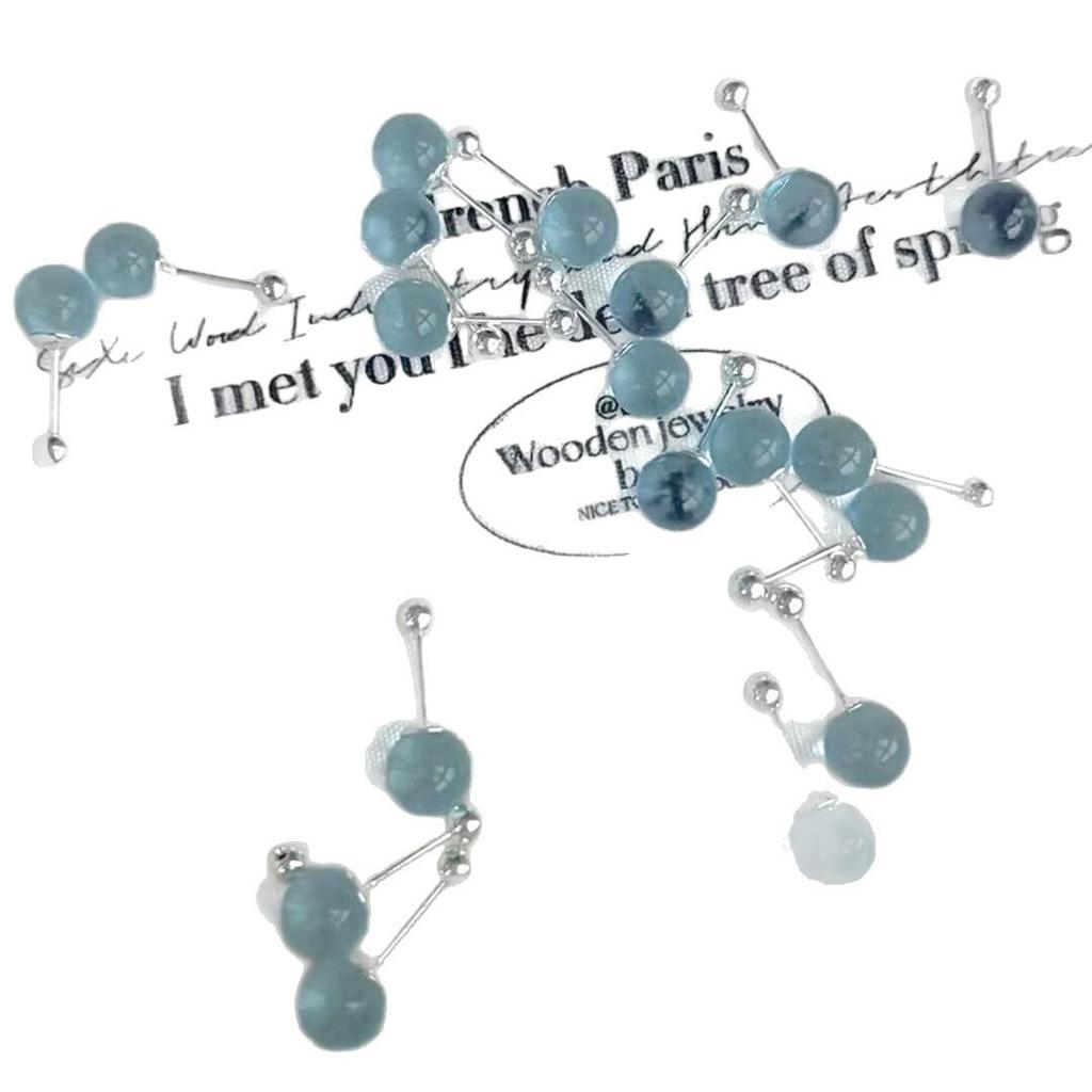 Aquamarin Ohrstecker: 2025 Bestseller | High-End, Schraubverschluss-Design für alltägliche Vielseitigkeit