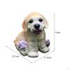 Animal Sculpture Dog Statue Gift Home Decor Resin Puppy Figurine Ornament for Desktop Cabinet Living