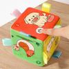 Toddler Music Toy Cube Light up Music Toy Soothing Toddler Cube Featuring Animal Patterns Fine Motor Skills Improver Boys Girls