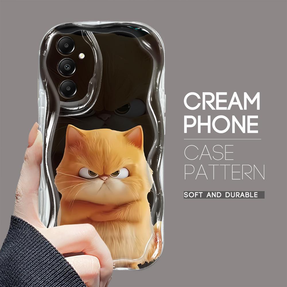 

Милый мультяшный узор, кремовая текстура, мягкий силиконовый чехол с волнистыми краями, чехол для телефона Samsung Samsung S24 FE прозрачный