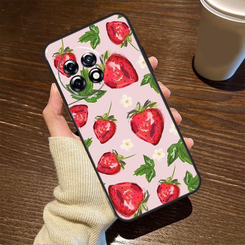 Strawberry For OnePlus Nord CE 5 2 3 4 Lite N20 N30 Case For OnePlus 15 R 13 12 11 8T 10T 13T 12R 13R