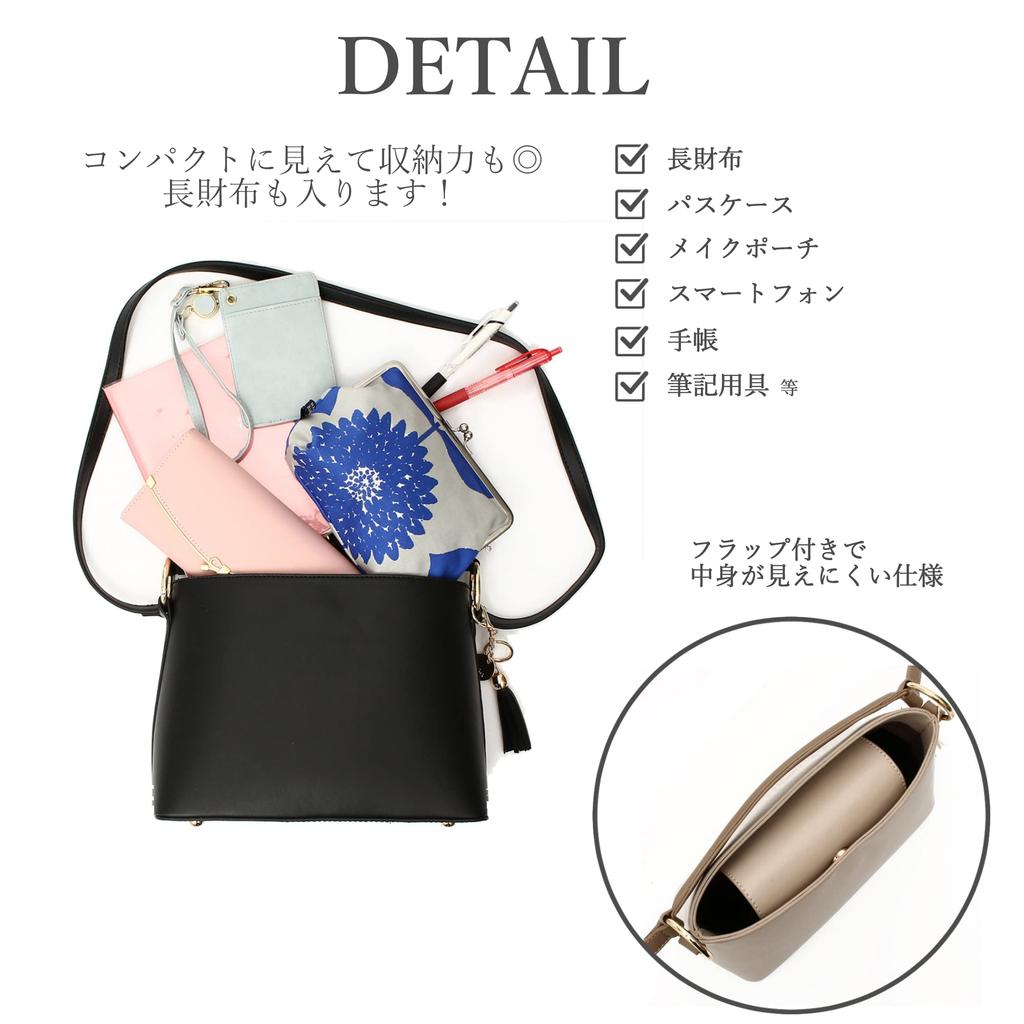 Clan Damen 2-Wege Umhängetasche mit Handtasche, Perfekt für Hochzeiten, Partys und Formelle Anlässe, mit Crossbody-Quaste und Anhänger (Schwarz)