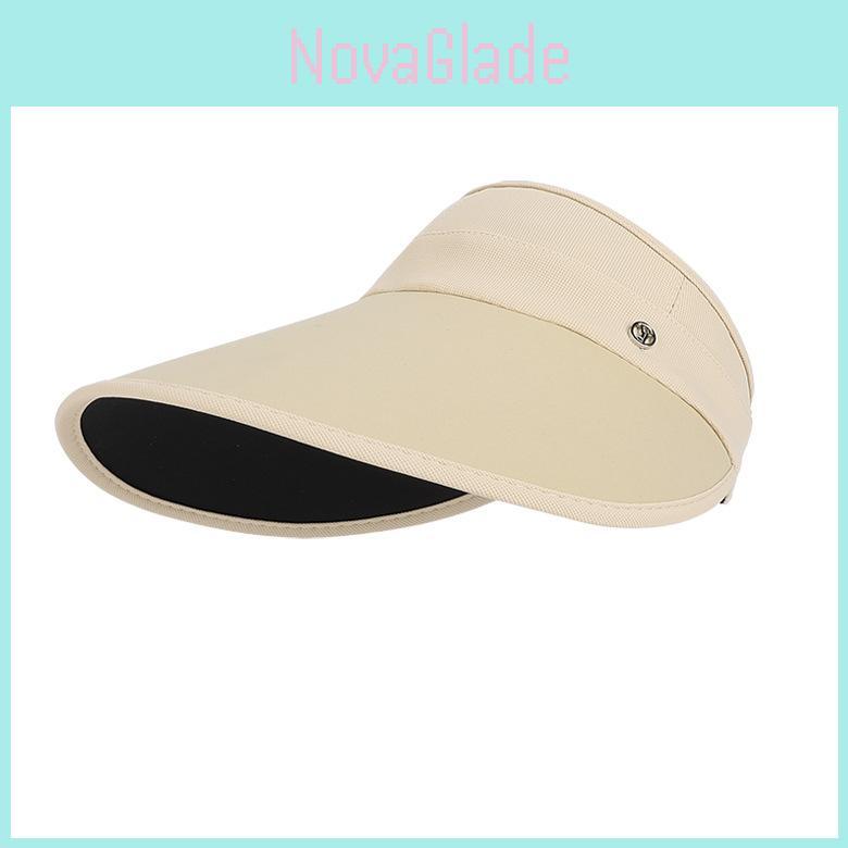 Womens Summer Visor Hat With Adjustable Wide Brim For Sunshade And Outdoor Activities