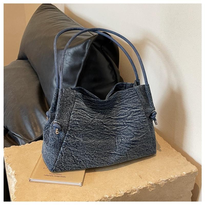 Denim Casual Shoulder Bags 2025 New Hundred Bags Women Armpit Tote Bag