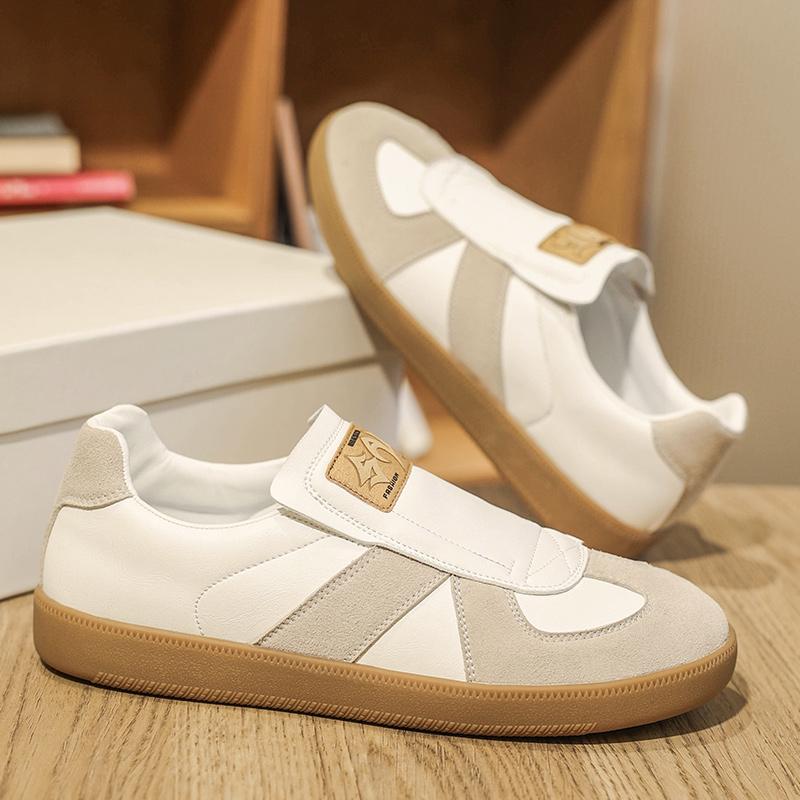 Fashion Youth Fashion Men's Leather Casual Shoes Simple Style Male Sneakers Outdoor Tenis Masculino All-match Men Skateboard Footwear