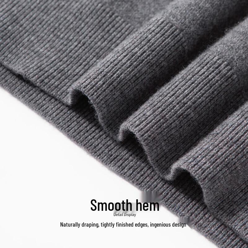Hodo Men's 100% Wool Crew Neck Thermal Sweater