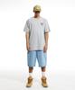 CREAM SODA LAB 15Min Quarter Teamplay Graphic Logo Short Sleeve T-Shirt Gray Black
