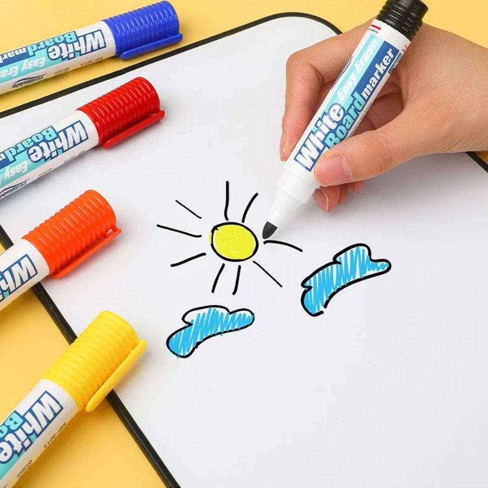 Magnetic Eraser Whiteboard Markers 4/8 Colors Fine Point Markers Magnetic Drawing Markers  Drawing