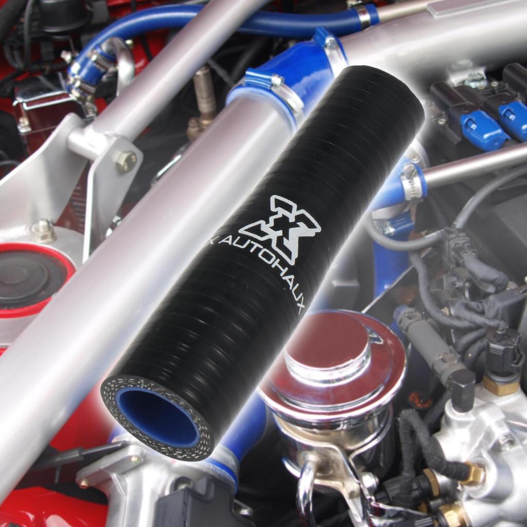 X AUTOHAUX Silicone Hose, Straight, Different Diameter, Silicone Hose, Silicone Pipe, Radiator Hose, Length
