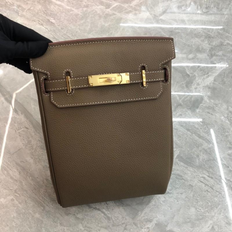 Borsa a tracolla larga intrecciata per petto in pelle di mucca Togo, zaino diagonale semplice e alla moda, strato superiore