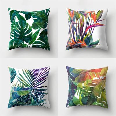 Nordic Green Leaf Cactus Tropical Plant Cushion Cover Home Living Room Sofa Bedroom Decorative Pillowcase