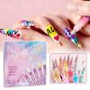 Manicure Painting Pen 12 Color Super Fine Nail Art Liner Dotting Brush Nail Art Accessories Drawing DIY Painting Drawing Tools