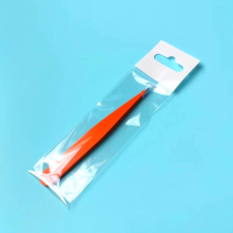 Stainless Steel Angled Eyebrow Tweezers, 9.6 cm, Slanted Tip for Precision Makeup and Repair