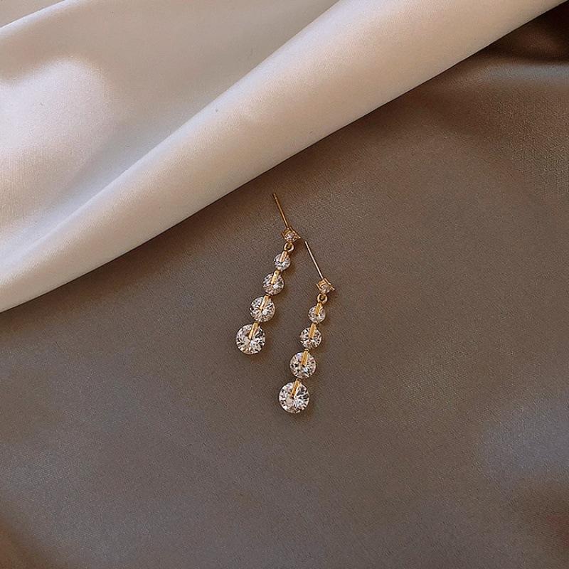 S925 Sterling Silber Echt Diamant Ohrring Frauen Frauen Aros Mujer Oreja Diamant Edelstein Orecchini Silber 925 Schmuck Bizuteria