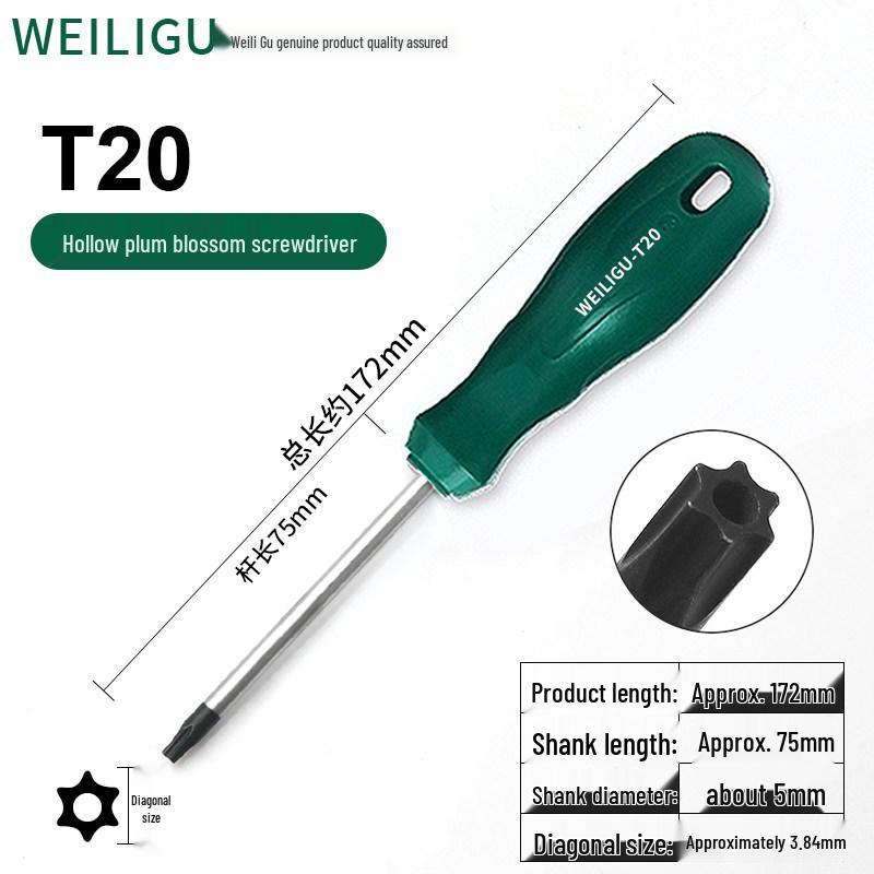 Extended Torx & Phillips Screwdriver Set: T8, T20, T30 for Car Repair & Air Filter Maintenance
