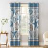 Marine Coral Shell Starfish Blue Series Blackout Curtains For Living Room Bedroom Printed Window Treatment Drapes Home Decor