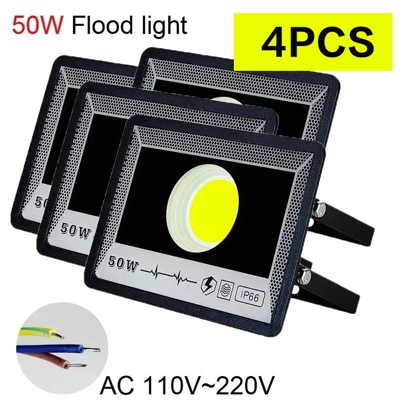 AC LED FloodLight Waterproof High Bright Outdoor Garden Projector Lighting 50W 100W 200W 300W 500W Spotlight Wall Flood Lights