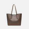 Large capacity solid color simple portable women's bag commuting shoulder large bag going out storage tote mother and child bag