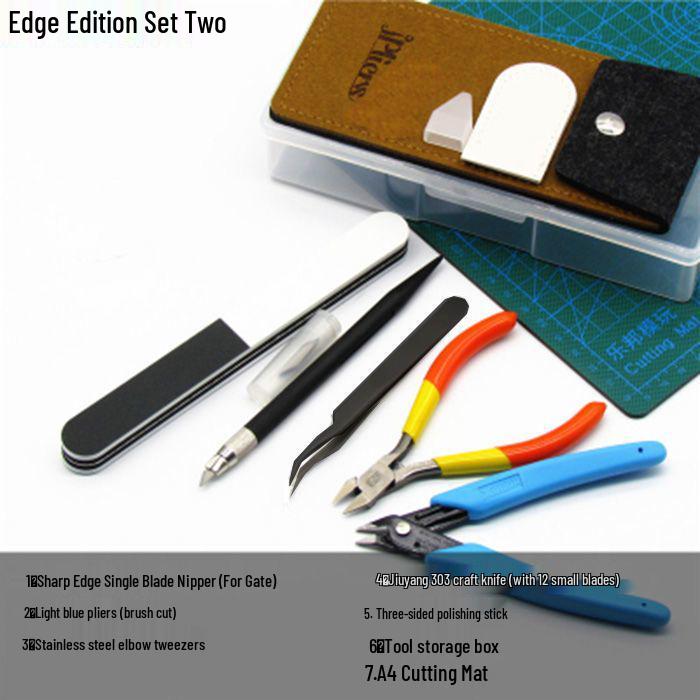 

Набір інструментів для збирання моделей Gundam: Кусачки, Хобі-ніж, Пінцети, Електричний полірувальник