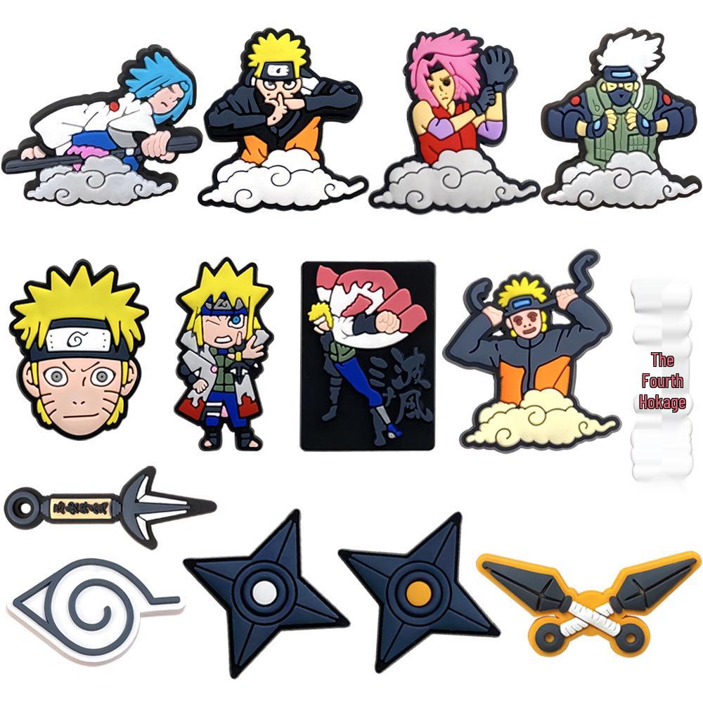 84 Exquisite Anime Shoe Charms: Soft Rubber Buckles for DIY Clogs and Cute Decorations