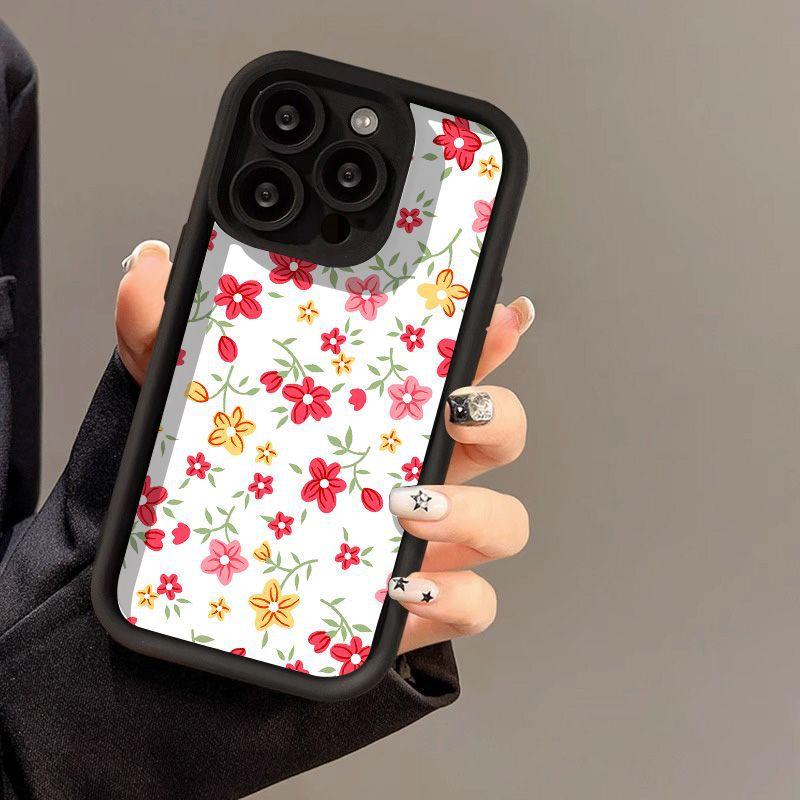 Color Floral Application iPhone17 Mobile Phone Case Apple 17promax All-inclusive 13/12 Anti-drop 14 Protective Case