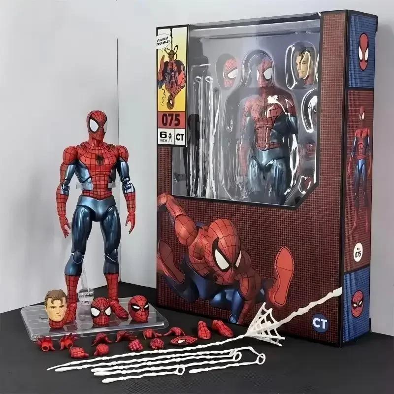 

Mess Toys and Ct Toys Full Range Black Suit Neighbor Spiderman Mafex 143 Ben Reilly Comic Ver The Amazing Action Figure Toys Durable Gift CT Factory