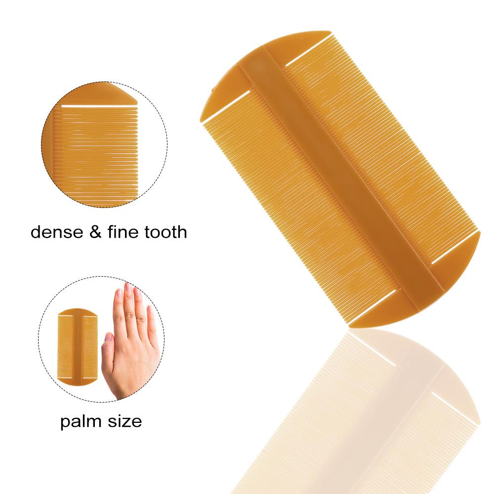 Double-edged Fine-toothed Comb Plastic Hair Comb for Head Care Pocket Massage Comb for Kids Pet