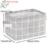 (YOUU06)1 Stück Baumwoll-Leinenstoff Wasserdichte Kleinteilekorb Aufbewahrungsbox Kosmetik Spielzeug Organizer Unterwäsche Socke Stoff Aufbewahrungstasche