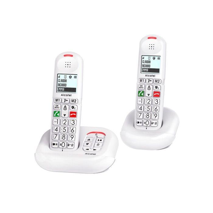 Alcatel telephone sans fil duo dect blanc - xl685voiceduoblanc