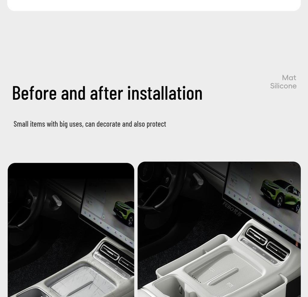 Qiyuan Q05 Center Console Storage Mat - Fits 26 Models