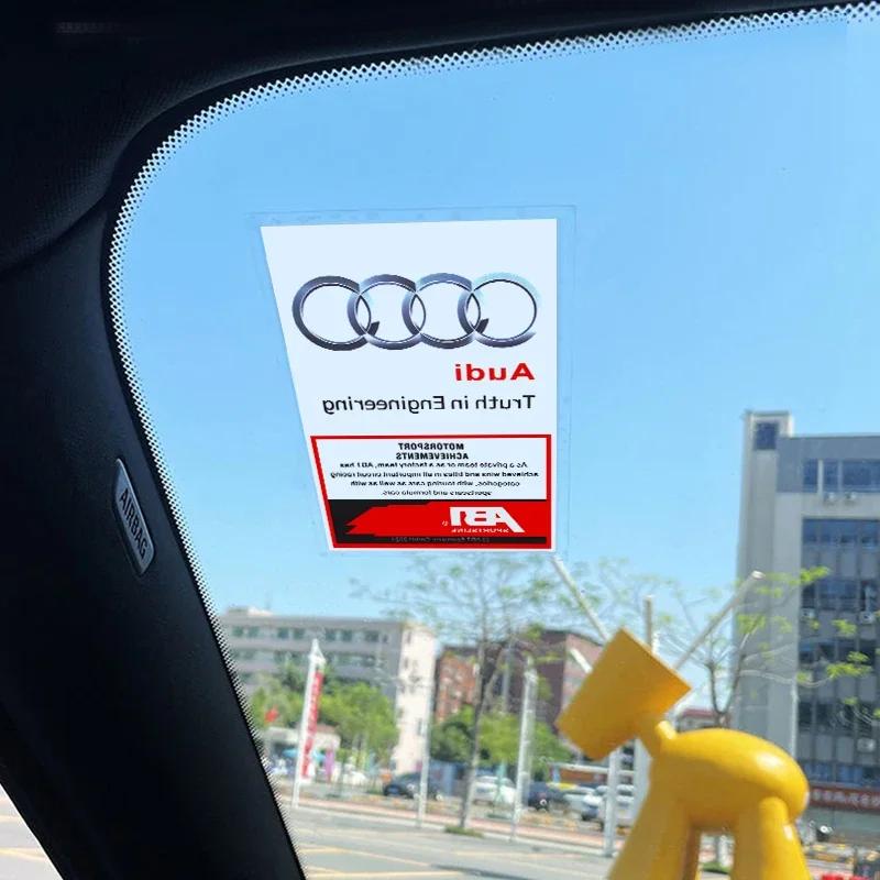Creative Car Jdm Modified Sticker For B A3 8P 8V A4 B8 TTS C7 C5 Auto Logo Windshield Electrostatic Racing Decals Stickers