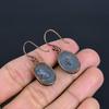 Shungite Earrings Gemstone Jewelry, Copper Electroformed Handmade Earrings, Latest Design Jewelry